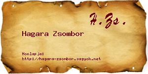 Hagara Zsombor névjegykártya
